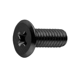 ステンレス (+)スリムヘッド小ねじ M3x20 BK 【10個入】