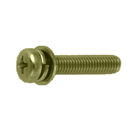 鉄 (+)ナベP=4 M4x11 クロメート 【1000個入】