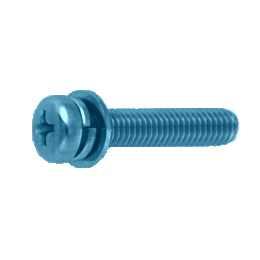 鉄 (+)ナベP=4 M4x14 ユニクロ 【100個入】