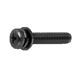 ステンレス (+)ナベP=4 M3x10 BK 【100個入】