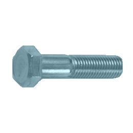 鉄 六角ボルト(半ねじ細目P1.5) M16x140 三価クロメート 【30個入】