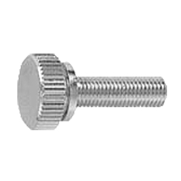 黄銅(低カドミ) 段付ローレットビス(平頭) M5x10 ニッケル 【10個入】