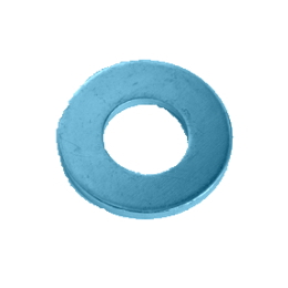 鉄 平ワッシャー(ISO小) M2.6x5x0.5 三価クロメート 【20000個入】