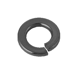 鉄 スプリングワッシャー(2号) 3.5 BC(黒) 【10個入】