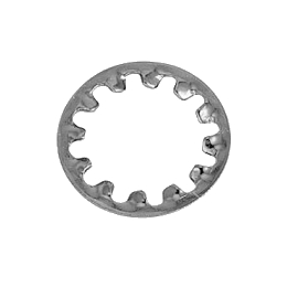 鉄 歯付座金(内歯形) 4 ニッケル 【1000個入】