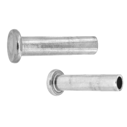 アルミ 平中空リベット 4x18 【1000個入】