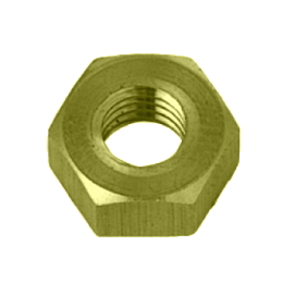 黄銅低カドミ 六角ナット(1種・切削) 生地 画像1