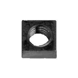鉄 四角ナット 黒クロメート 画像1