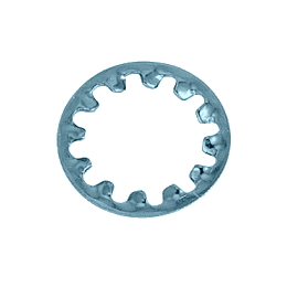 鉄 歯付座金(内歯形) 三価クロメート 画像1