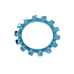 鉄 歯付座金(外歯形) 三価クロメート