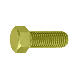 黄銅 六角ボルト(全ねじ) M12x40 生地 【10個入】