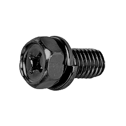 鉄 (+)アプセットP=2 M6x55 三価黒 【1個入】