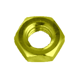 黄銅 六角ナット(3種・ホーマー) M2.6 生地 5000個入